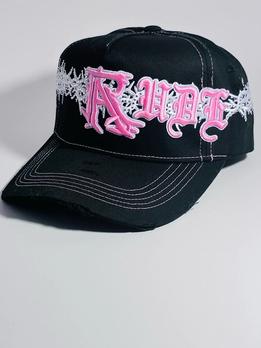 MZ Hatss RHDT Black & Pink Streetwear Trucker Hat